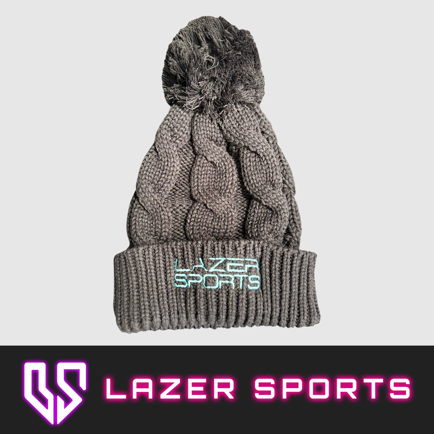 Cable Knit Pom Beanies