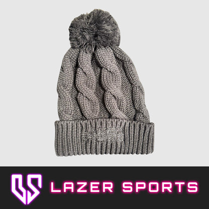 Cable Knit Pom Beanies
