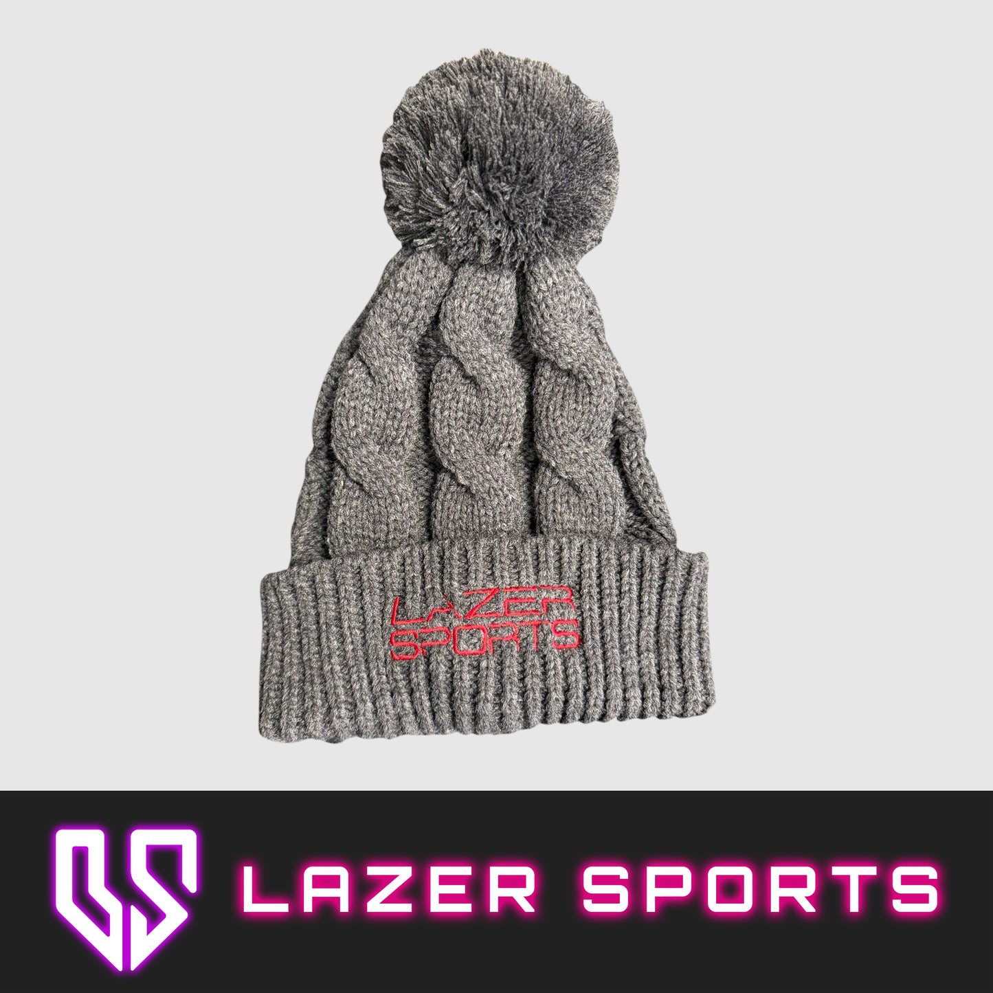 Cable Knit Pom Beanies
