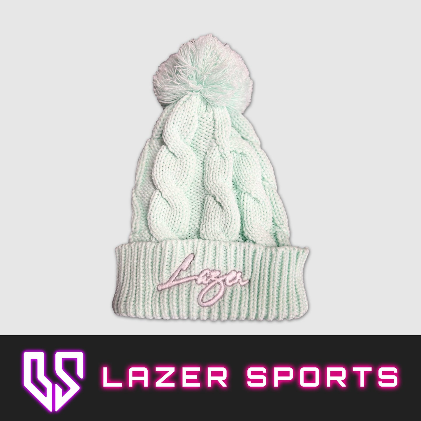 Cable Knit Pom Beanies