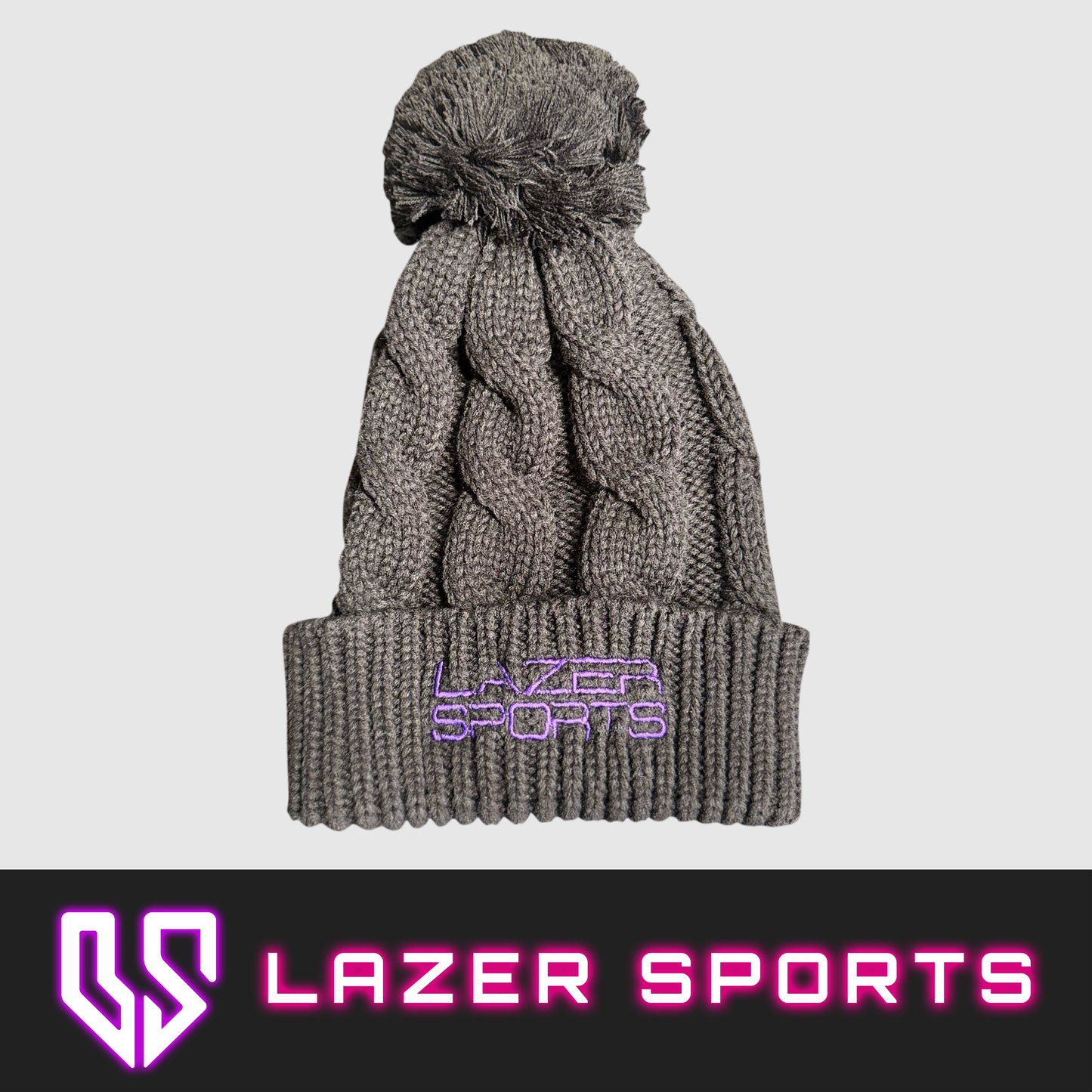 Cable Knit Pom Beanies