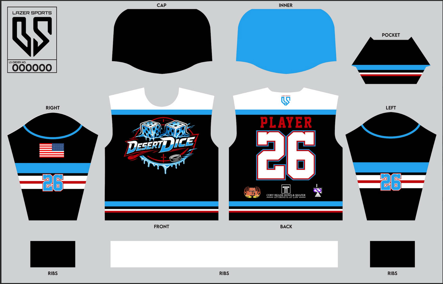 Desert Dice Sublimated Hoodie