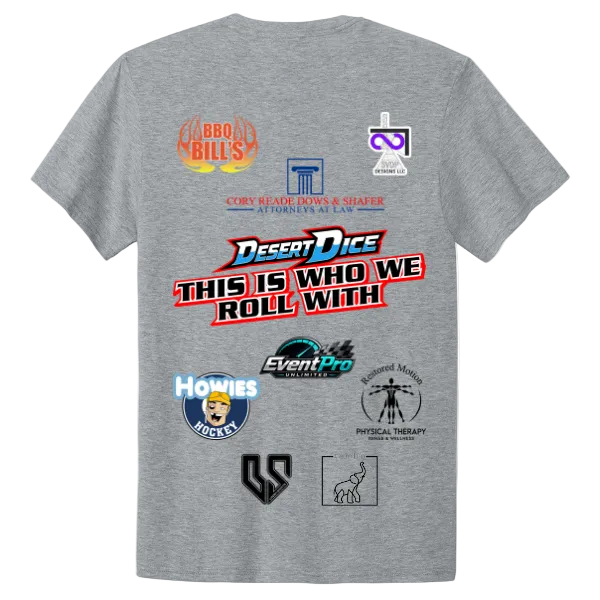 Desert Dice Jerzees Ultimate Sponsor T-Shirt